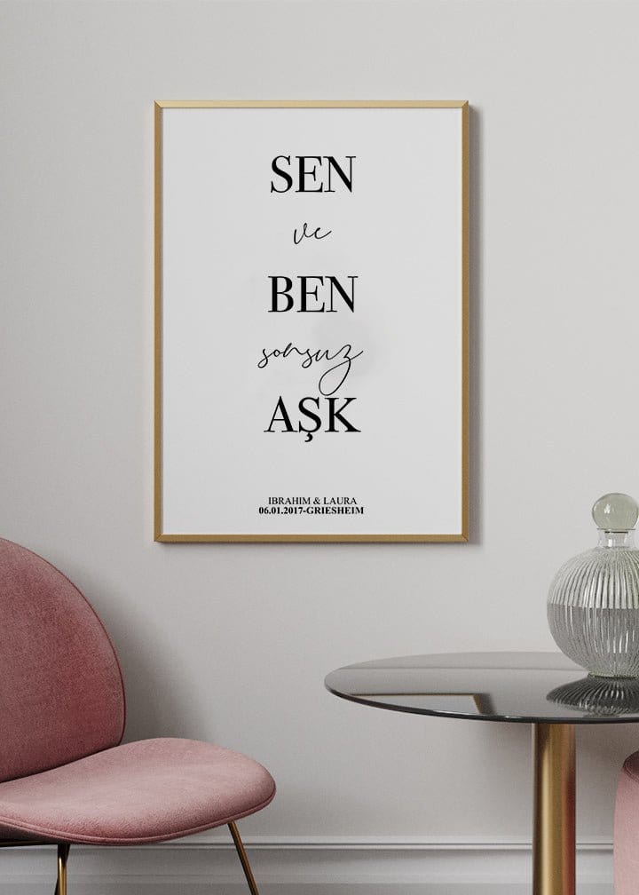 Sen Ve Ben Sonsuz Ask Poster