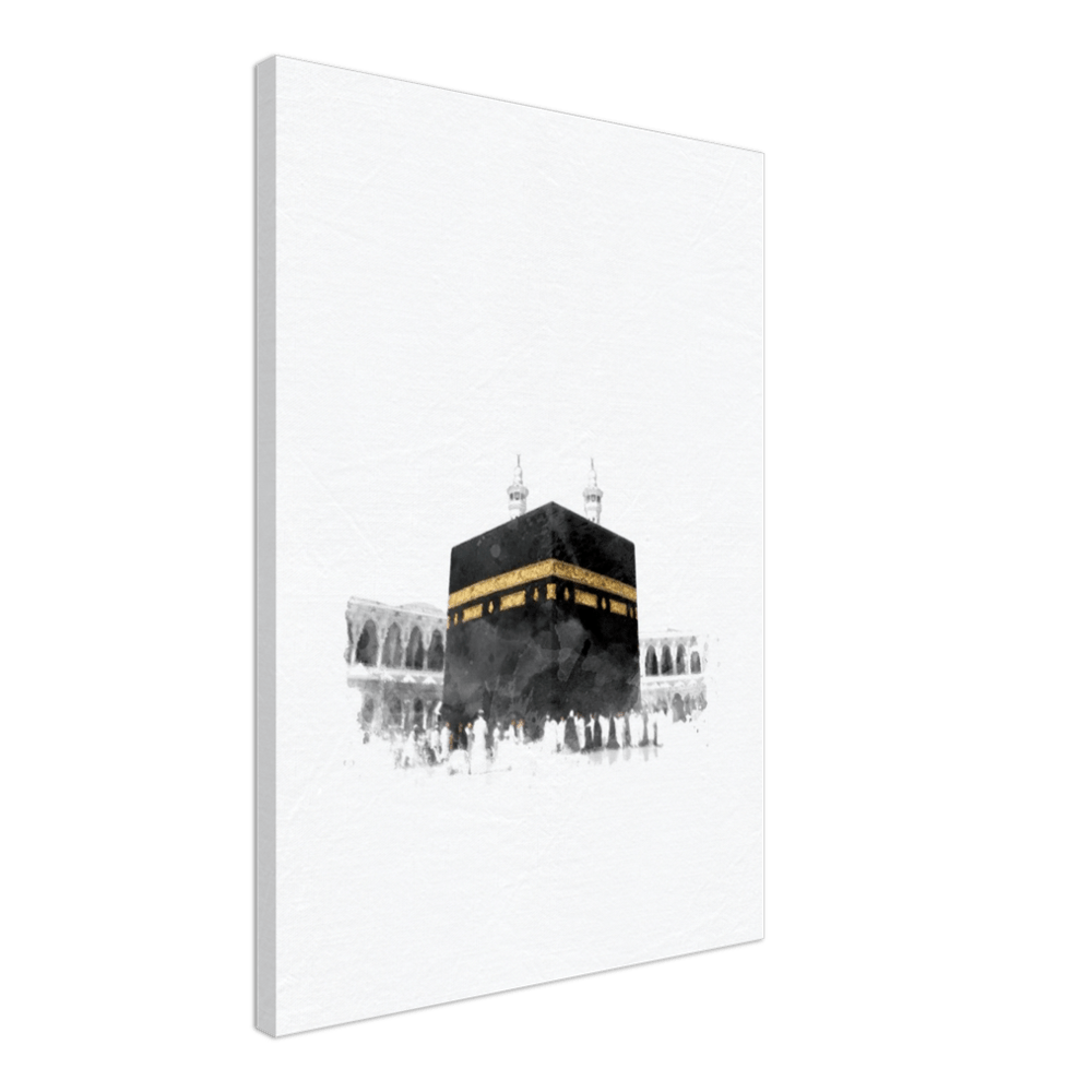 Kaaba Watercolor Canvas