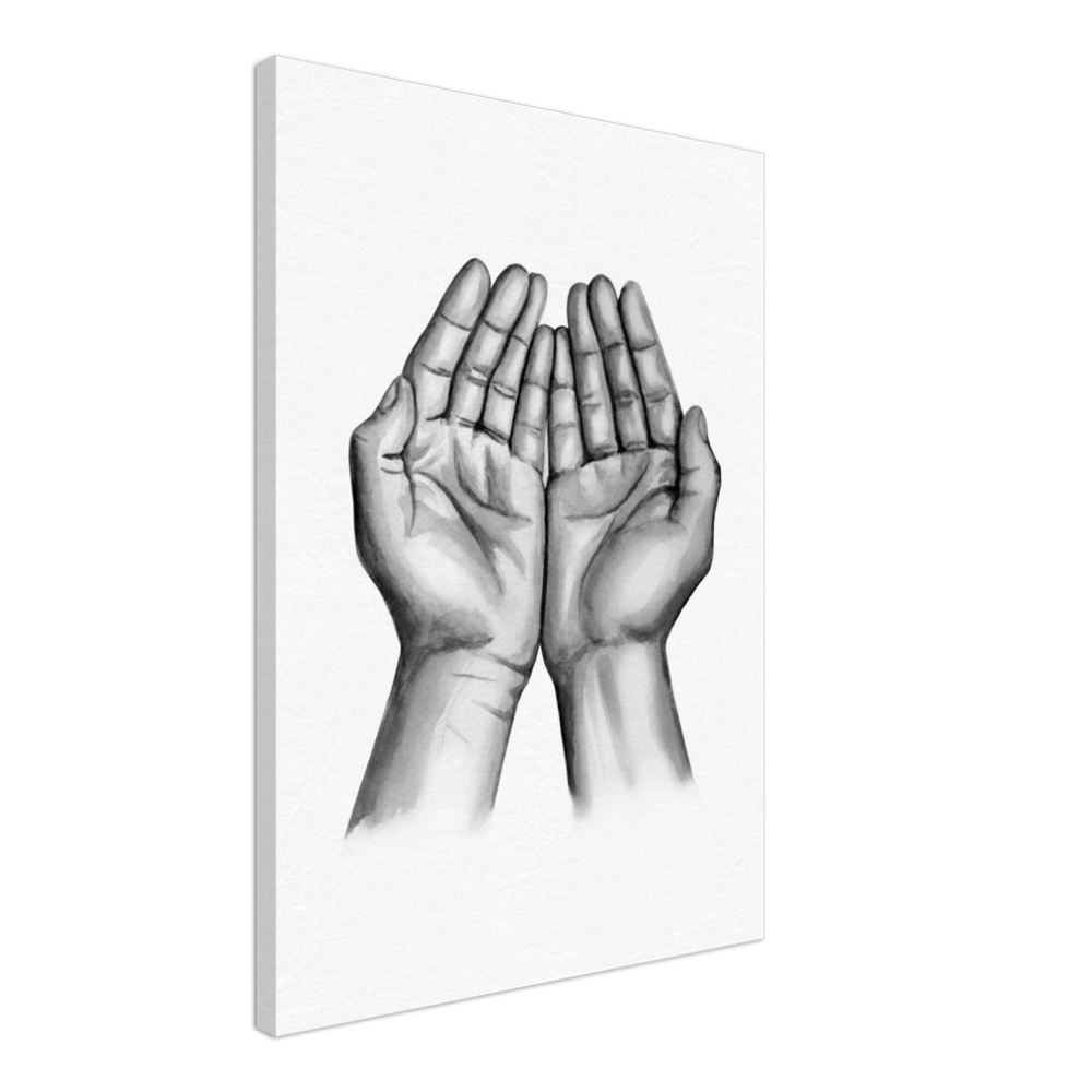 Praying Poster Canvas