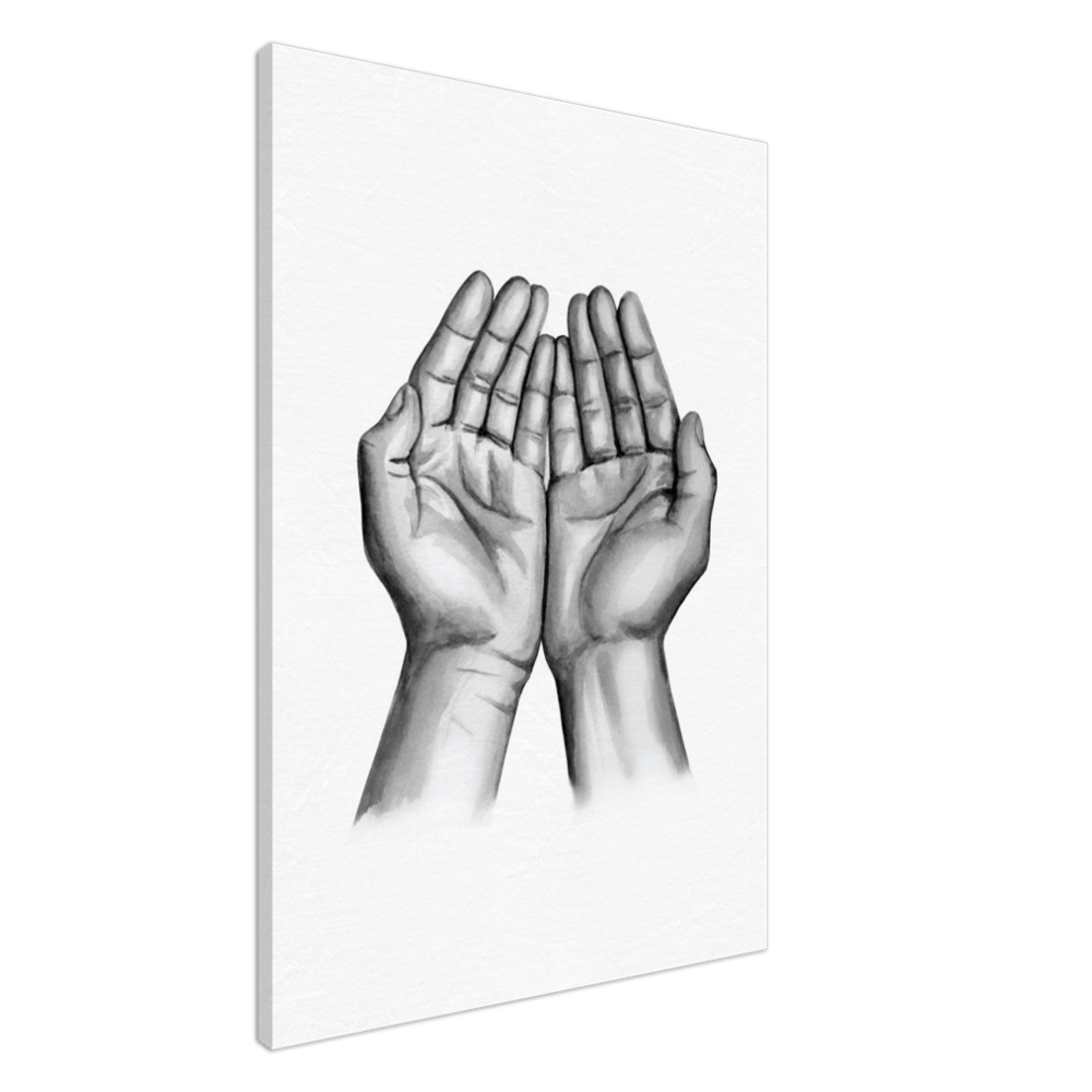 Praying Poster Canvas