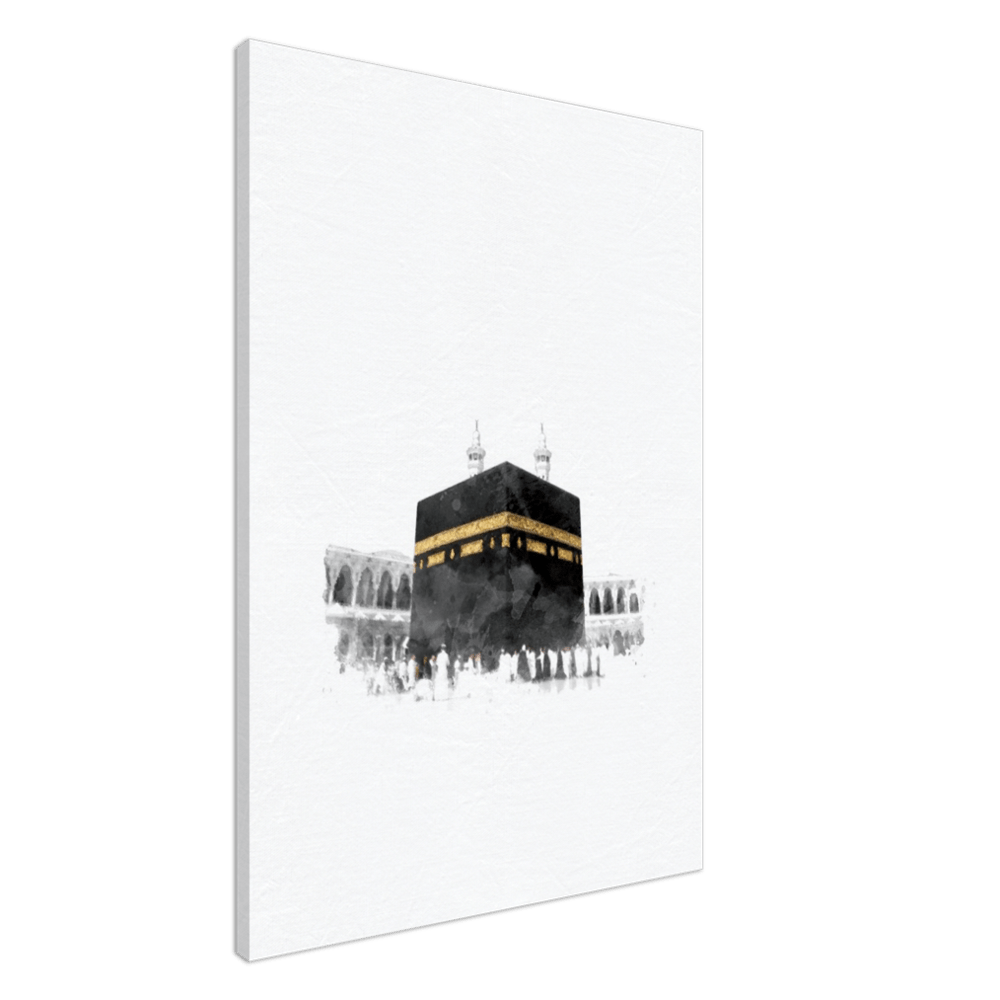 Kaaba Watercolor Canvas