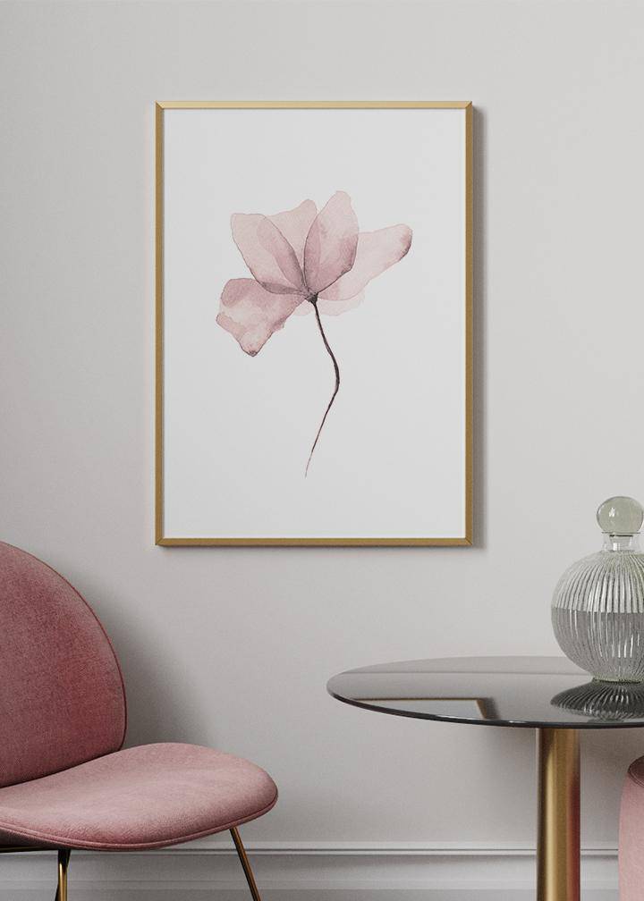 Aquarelle Flower Poster - KAMANART.DE